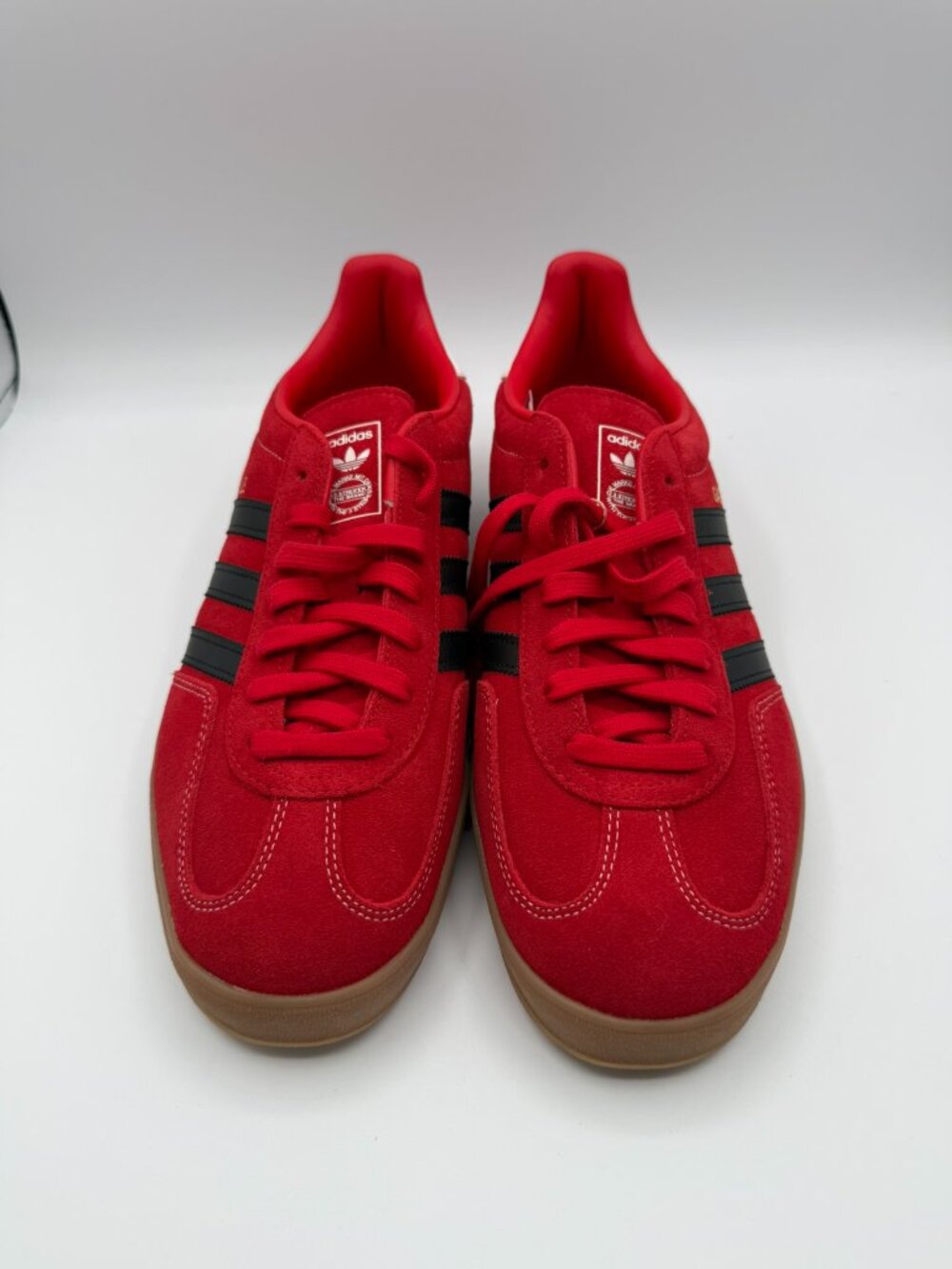 Adidas Originals Gazelle Indoor Casual Red Black White Mens Shoes Sneaker IH9654
